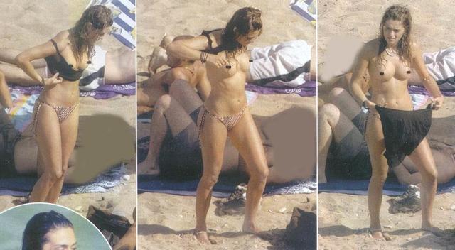 celebritie Olivia Molina 25 years salacious pics beach