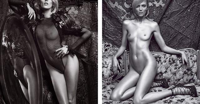 celebritie Anja Rubik 19 years concupiscent photography in public