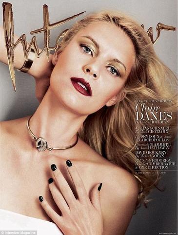 models Claire Danes 20 years bare-skinned photoshoot home