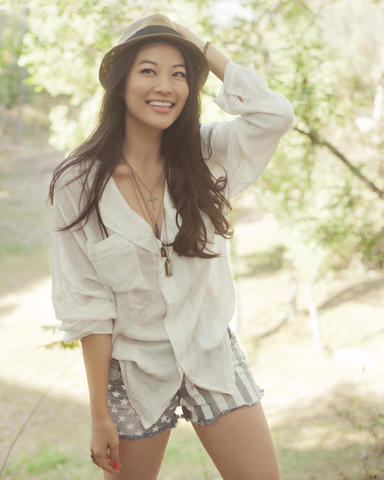 actress Arden Cho 25 years melons pics beach