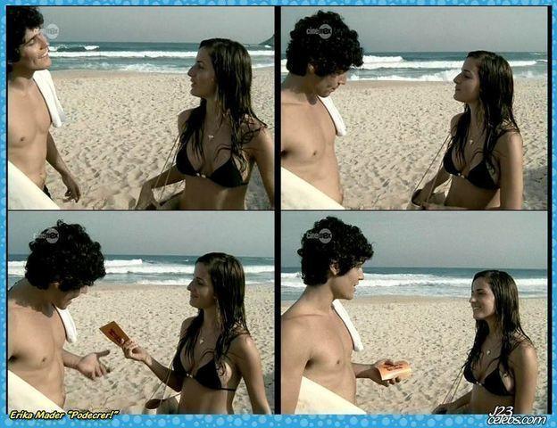 models Érika Mader 19 years sexual photos beach