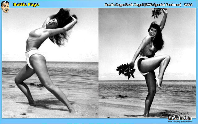models Bettie Page 24 years provocative photography beach