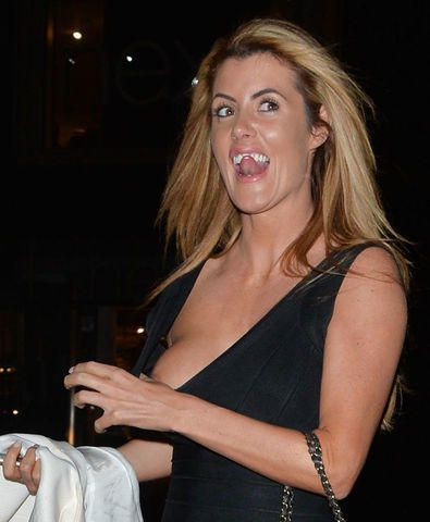 models Helen Wood 21 years in the altogether photo in public