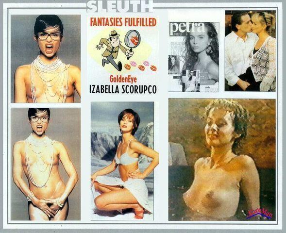 celebritie Izabella Scorupco 21 years lascivious art in public