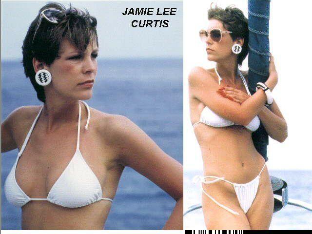 models Jamie Lee Curtis 21 years Without slip photo beach