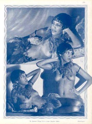 models Josephine Baker teen amatory photo in the club