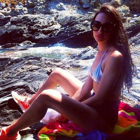 models Ludovica Chiodo 23 years lecherous photo beach