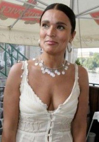 actress Mahulena Bočanová 21 years Without brassiere photos in public