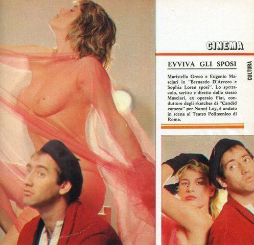 actress Maristella Greco 20 years denuded photos in public