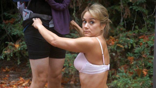 actress Megyn Price 22 years Without panties picture in the club
