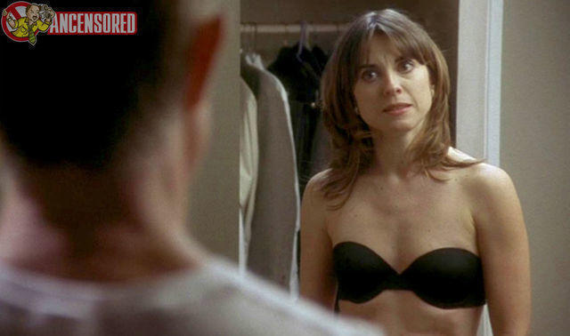 actress Rebecca Pidgeon 18 years Without bra picture in the club