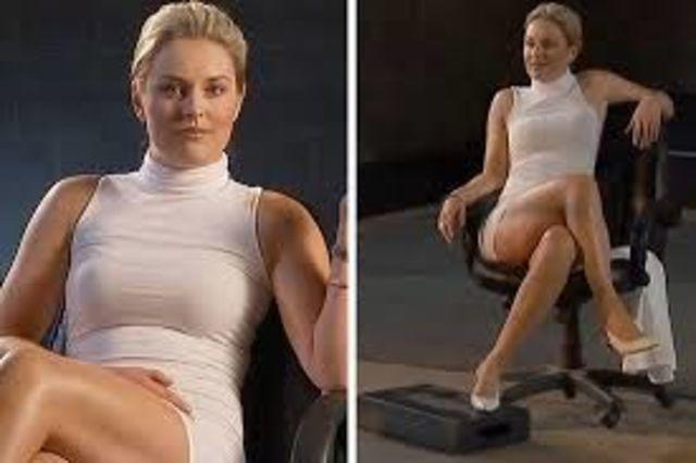 models Sharon Stone 21 years fervid image in public