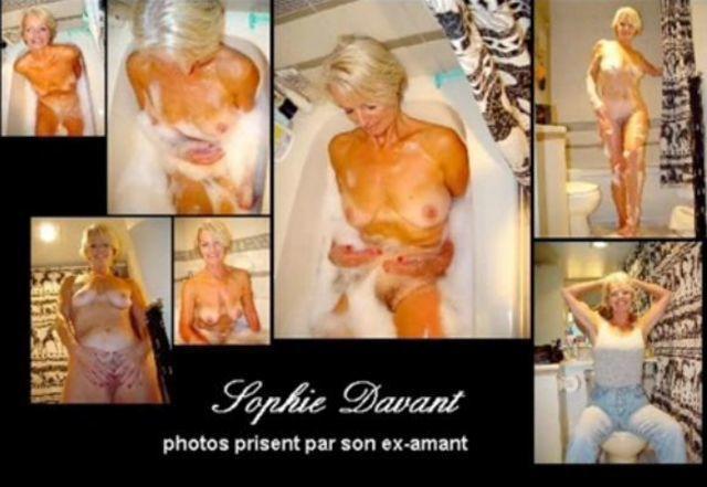celebritie Sophie Davant 20 years nudity photo in public