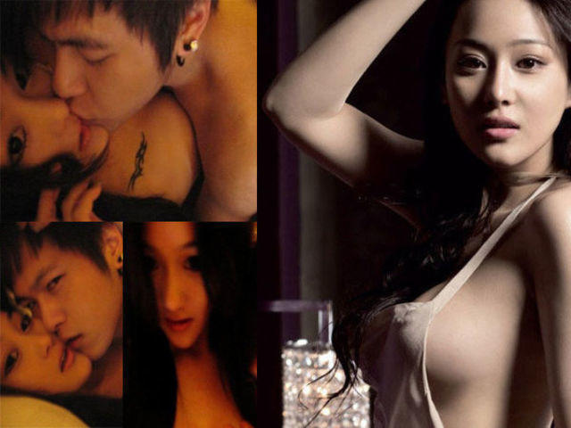 actress Viann Zhang 23 years bosom snapshot in the club