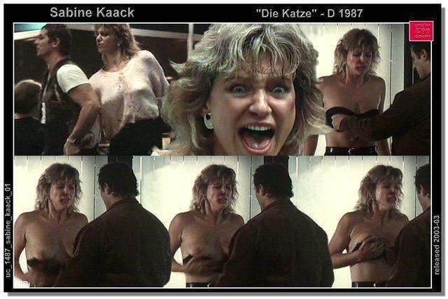 celebritie Sabine Kaack 21 years Without bra pics in the club