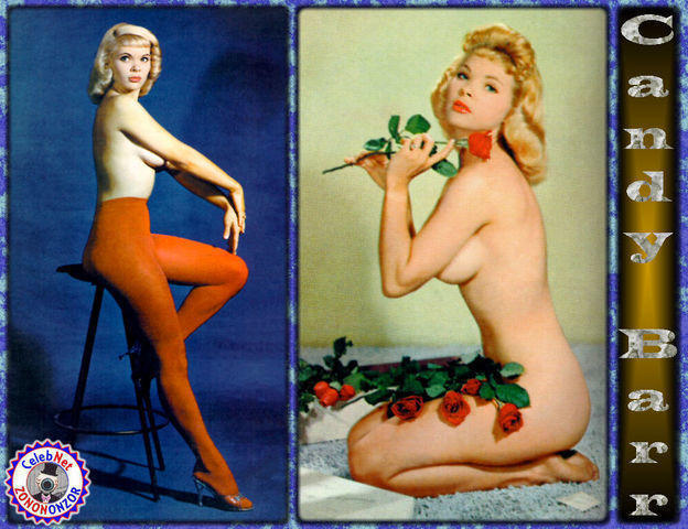 celebritie Candy Barr 25 years nude art picture in public
