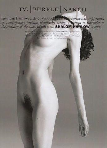 models Shalom Harlow 18 years bare-skinned image home