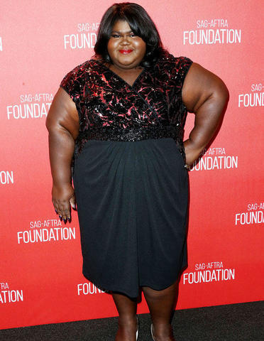 models Gabourey Sidibe young flirtatious picture in the club