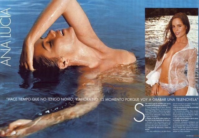 celebritie Ana Lucia Domínguez 22 years bawdy image beach