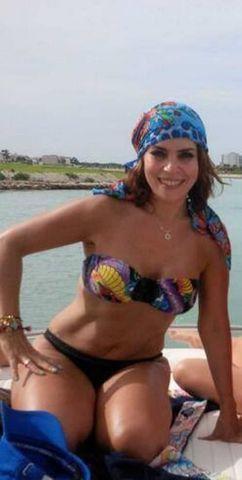 actress Ana María Alvarado teen swimsuit photography beach
