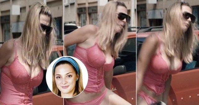 celebritie Barbora Polakova 2015 unmasked photo in public
