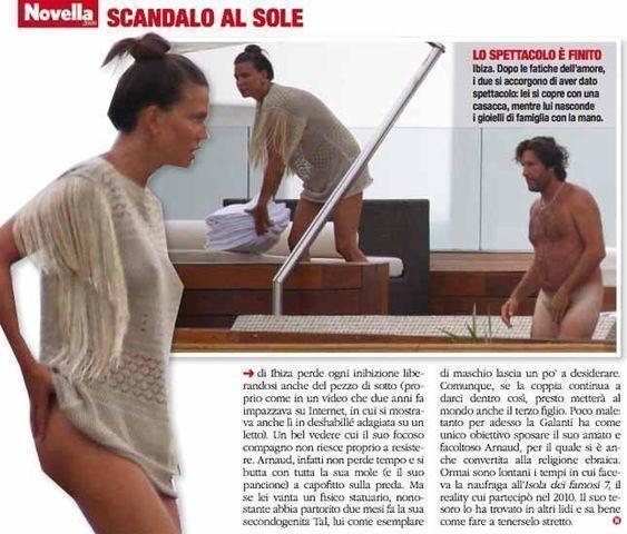 actress Claudia Galanti 18 years Without bra photos in the club