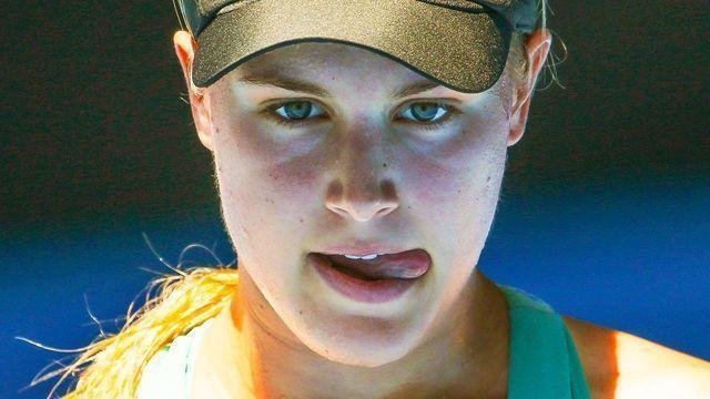 celebritie Eugenie Bouchard 22 years carnal picture in the club