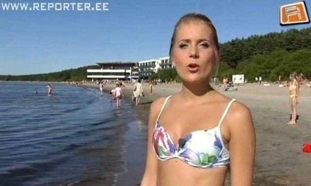 celebritie Greete Aren 25 years libidinous photo beach