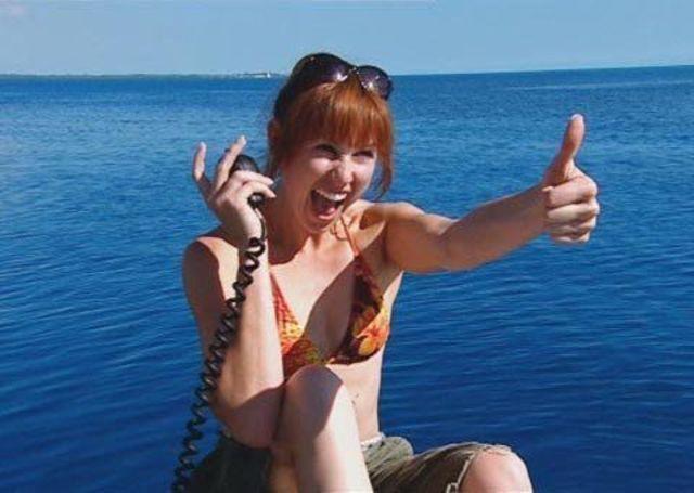 actress Kari Byron young denuded photography in public