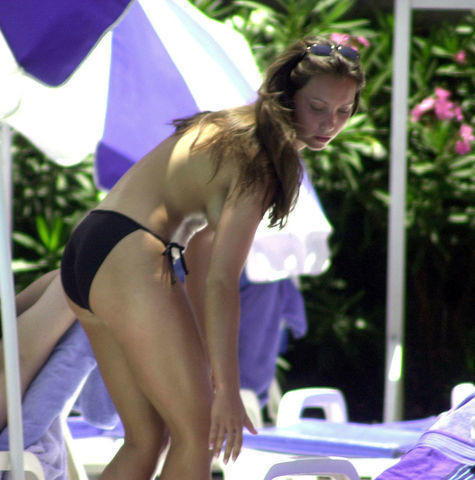 actress Lucinda Rhodes-Flaherty teen flirtatious pics beach
