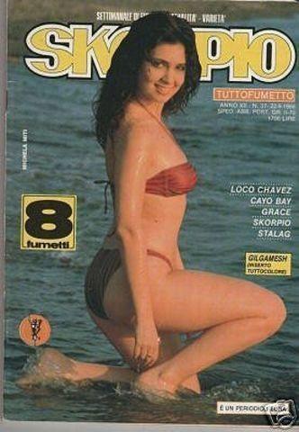 models Michela Miti 24 years risqué photo beach