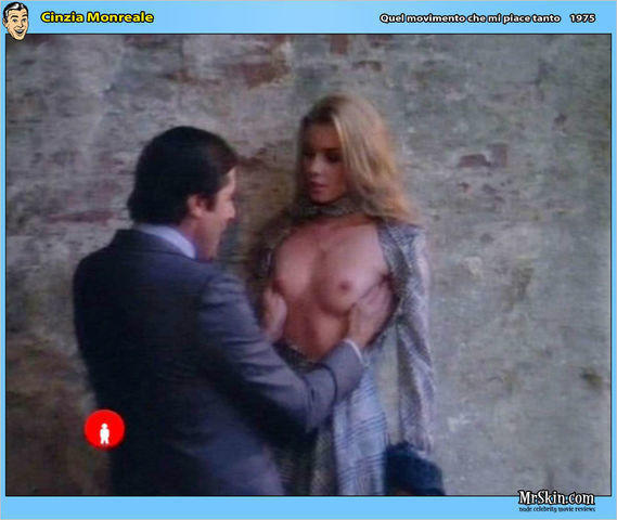 actress Cinzia Monreale 23 years arousing photo in public