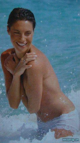 celebritie Alessandra Sublet 24 years naturism photography beach