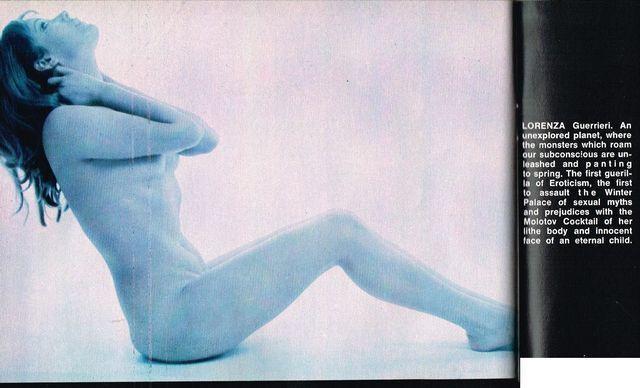 celebritie Lorenza Guerrieri 18 years nudity art in public