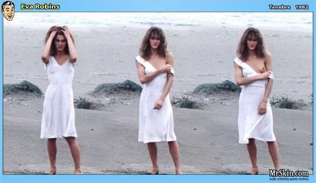 celebritie Eva Robin 20 years sensual photography beach